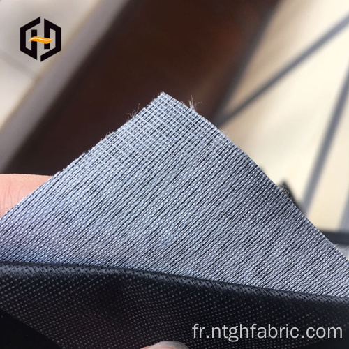 Tissu de support de canevas de polyester personnalisé de 90 g/m² pour le cuir